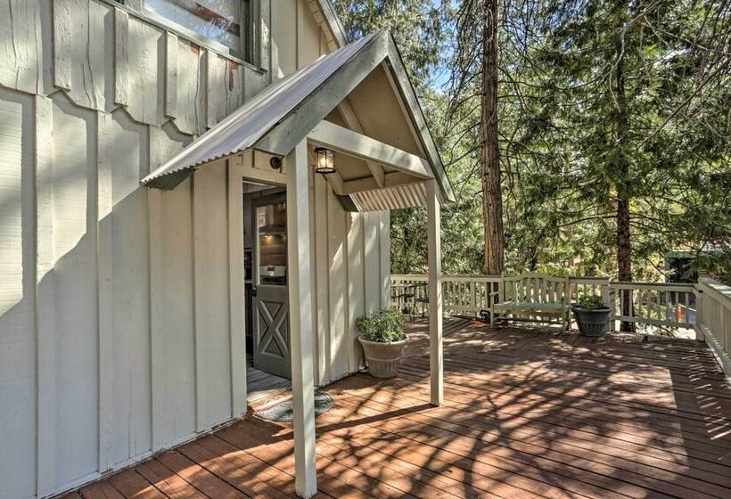 Half Mi To Shaver Lake: Cabin W/ Wraparound Deck