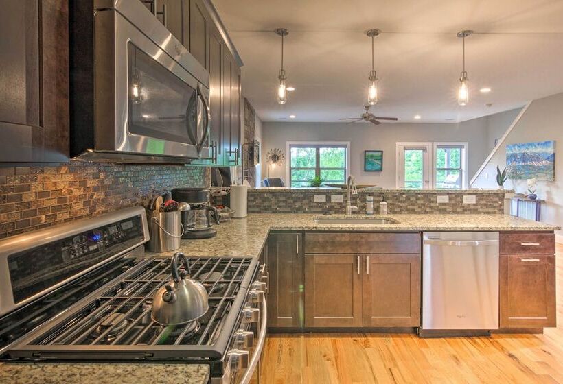 Modern Asheville Greenway Residence W/ 2 Decks!