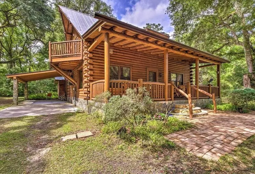 Quiet Inverness Log Cabin W/ Furnished Deck!