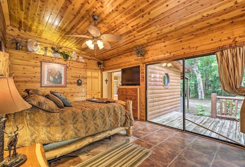 Quiet Inverness Log Cabin W/ Furnished Deck!