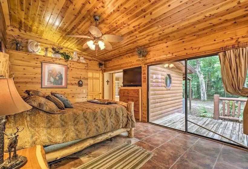 Quiet Inverness Log Cabin W/ Furnished Deck!