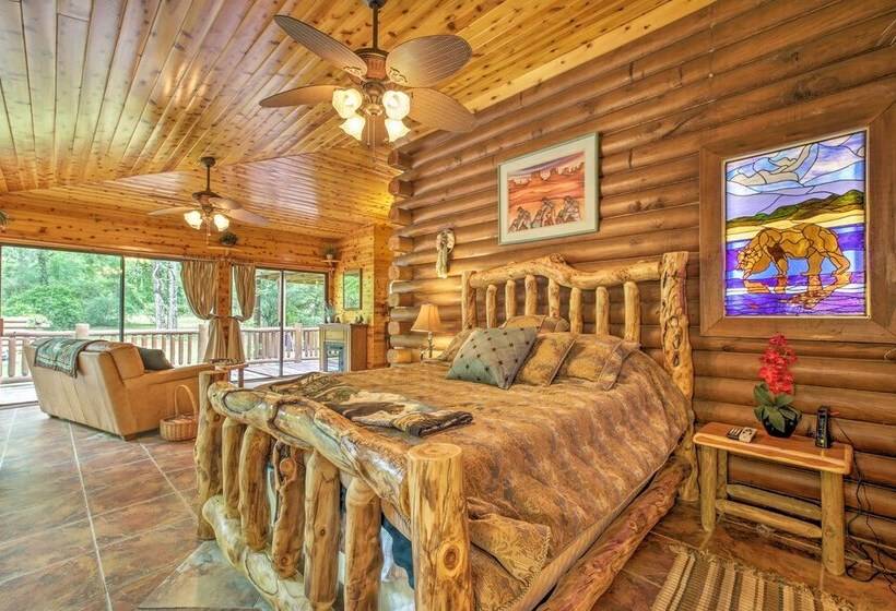 Quiet Inverness Log Cabin W/ Furnished Deck!