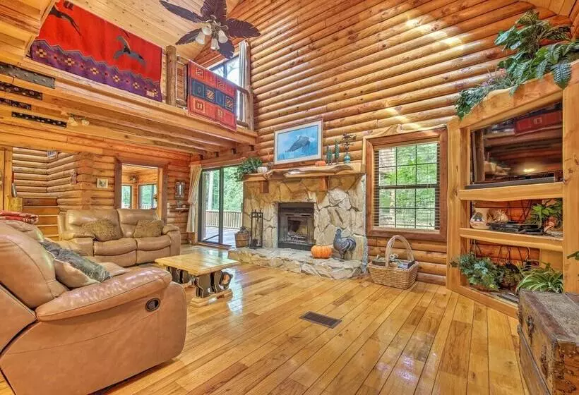 Quiet Inverness Log Cabin W/ Furnished Deck!