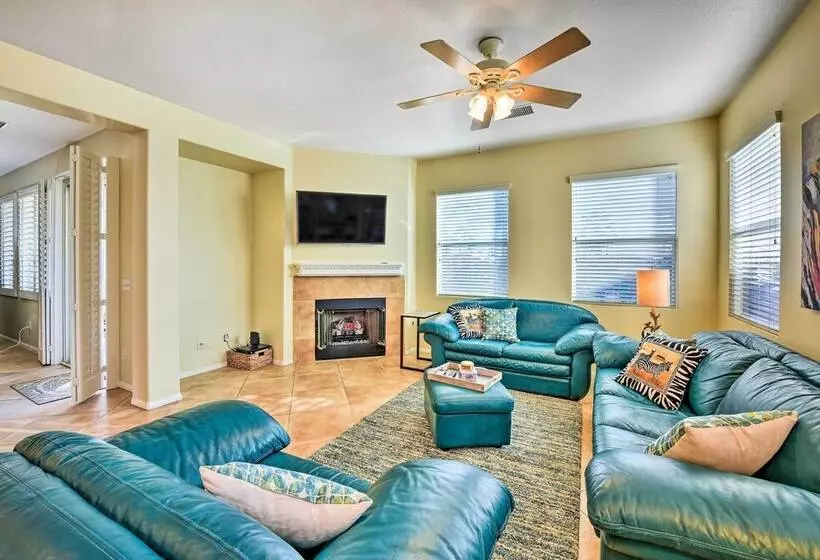 Spacious Golf Home W/ Yard At Indian Palms Resort!