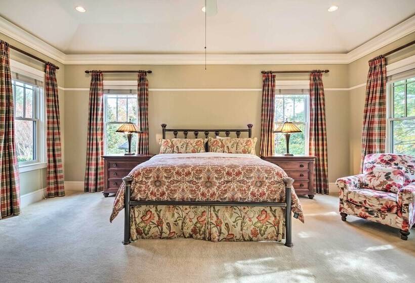 Pool & Mountain Views: Stunning Mill Spring Home!