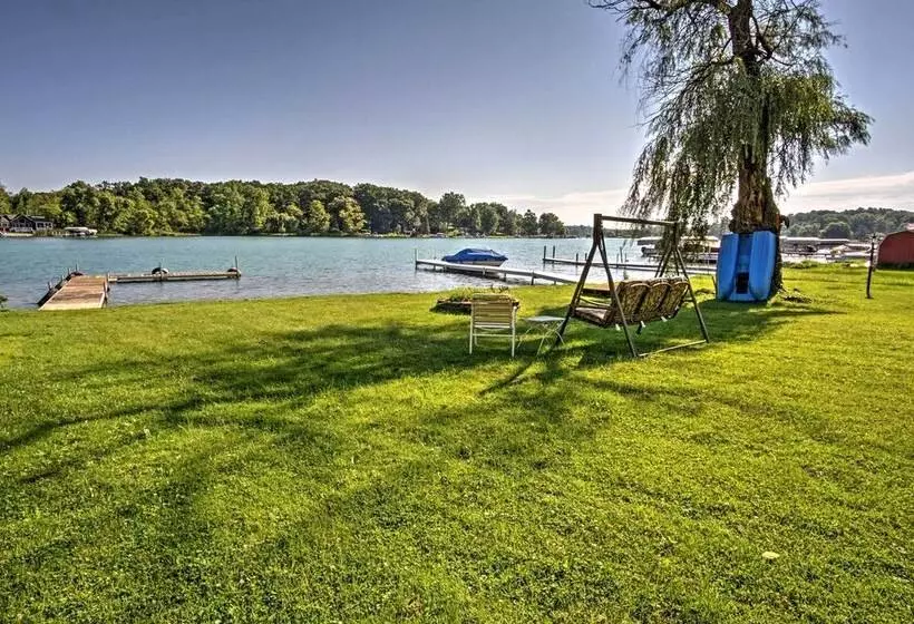 Waterfront Vandalia House W/ Dock On Donnell Lake!