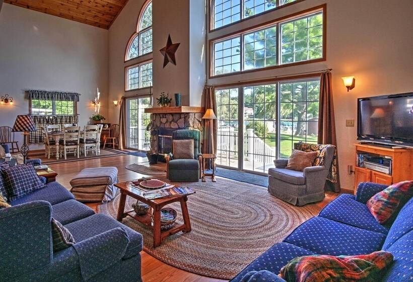 Waterfront Vandalia House W/ Dock On Donnell Lake!