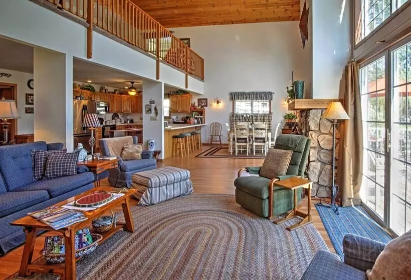 Waterfront Vandalia House W/ Dock On Donnell Lake!