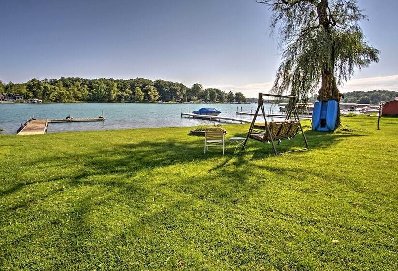 Waterfront Vandalia House W/ Dock On Donnell Lake!