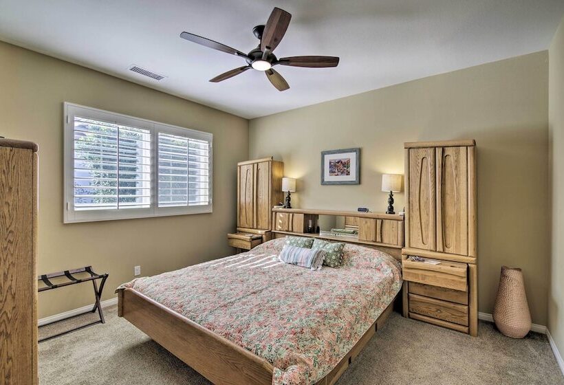 Pool & On Site Golf Course: Modern Indio Retreat