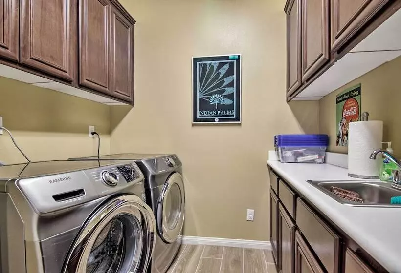 Pool & On Site Golf Course: Modern Indio Retreat