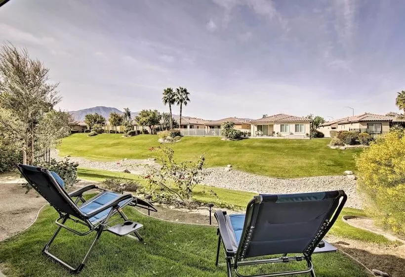 Pool & On Site Golf Course: Modern Indio Retreat