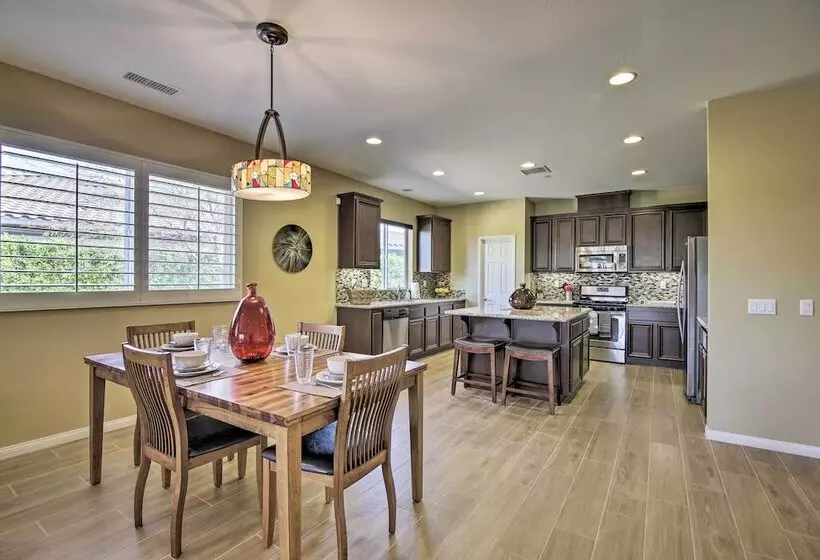 Pool & On Site Golf Course: Modern Indio Retreat