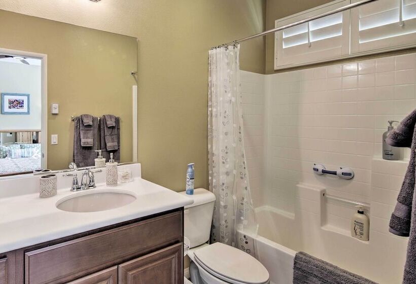 Pool & On Site Golf Course: Modern Indio Retreat