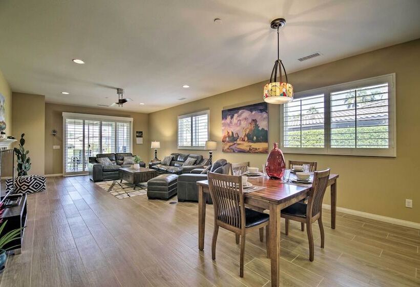 Pool & On Site Golf Course: Modern Indio Retreat