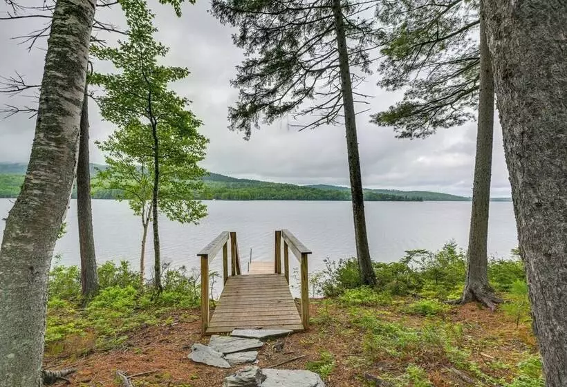 Lakefront Maine Retreat W/ Deck, Dock & Fire Pit!