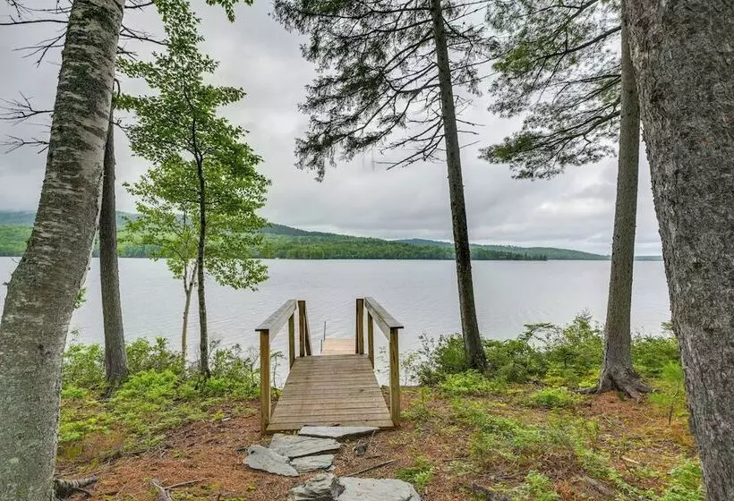 Lakefront Maine Retreat W/ Deck, Dock & Fire Pit!