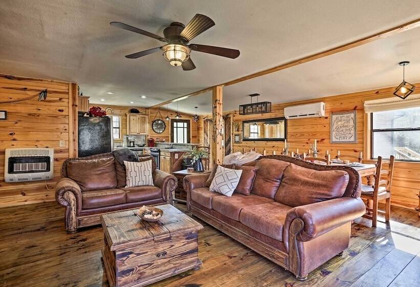 Serene Cabins W/ Decks & 8 Acres On Kiamichi River