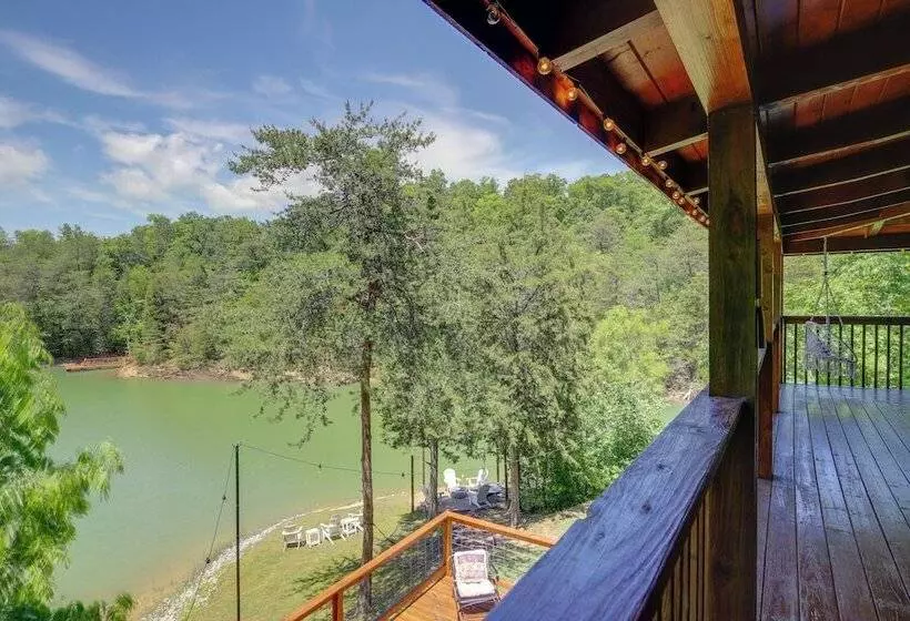 Lakefront Sevierville Cabin W/ Hot Tub & Fire Pit!