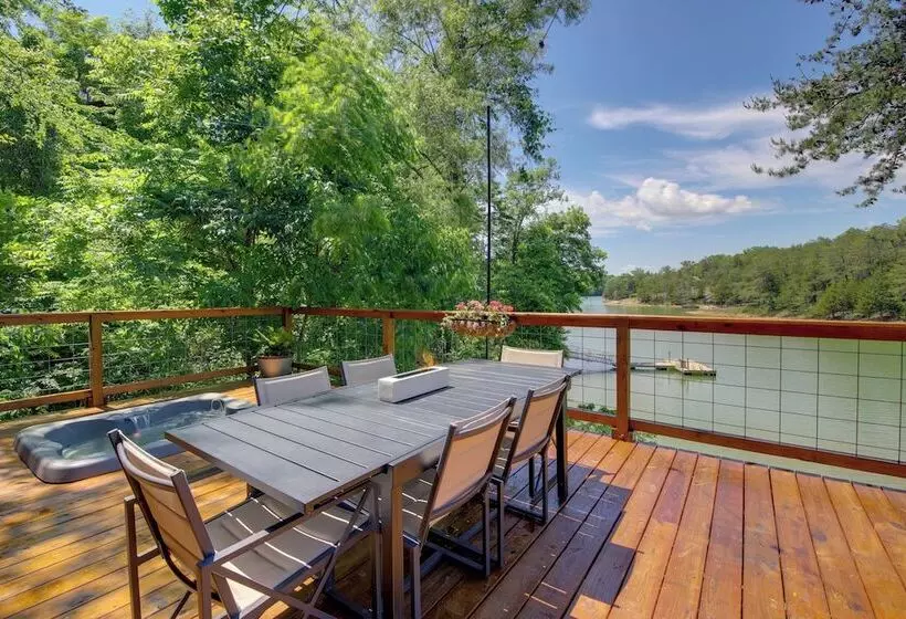 Lakefront Sevierville Cabin W/ Hot Tub & Fire Pit!