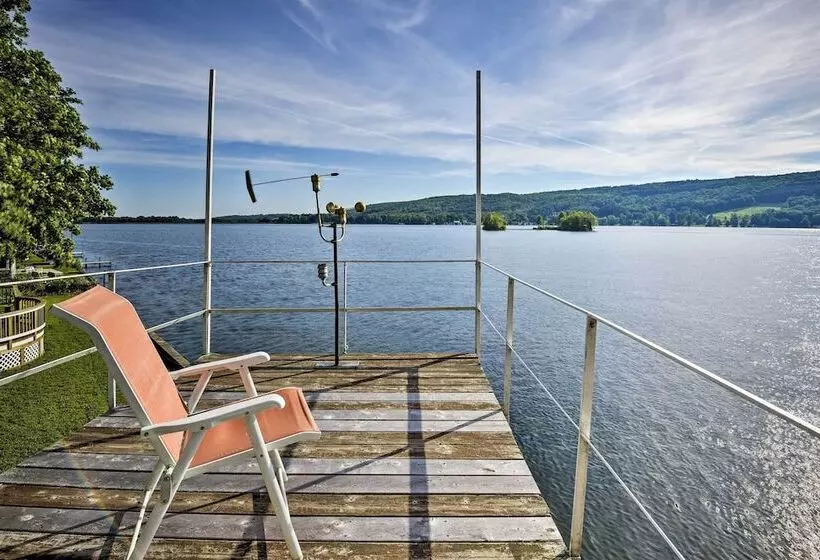 Waterfront Deruyter Home W/ Private Dock!