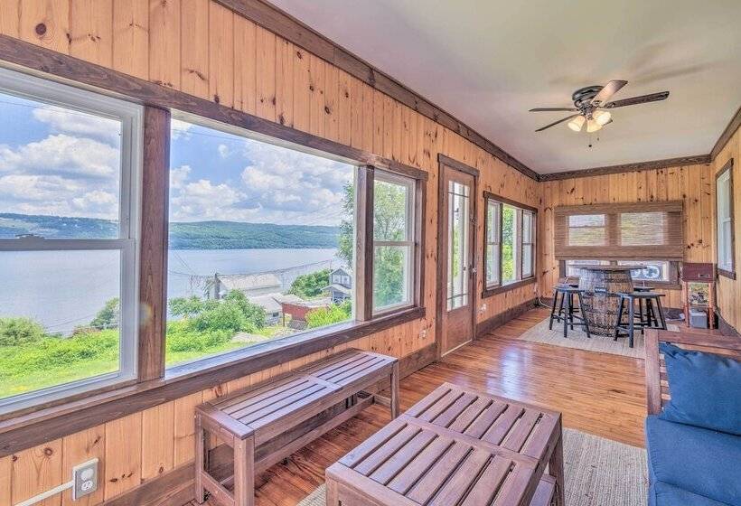 Watkins Glen Lakeview Cottage W/ Waterfall!