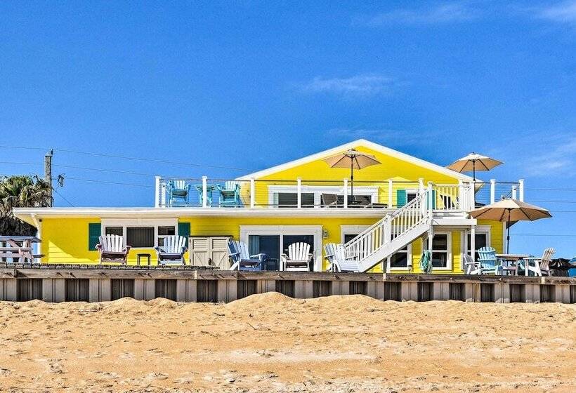 Flagler Beach Oceanfront Haven W/ Hot Tub!