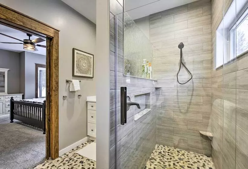 Modern Chic Interlochen Home W/ Deck & Game Room!