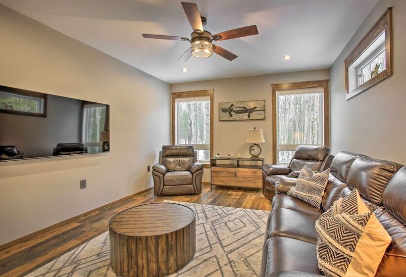 Modern Chic Interlochen Home W/ Deck & Game Room!