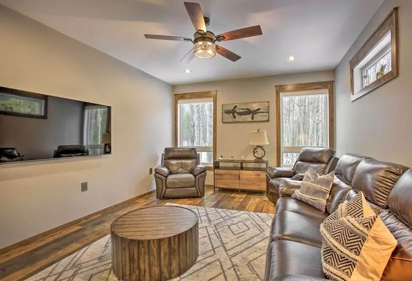 Modern Chic Interlochen Home W/ Deck & Game Room!