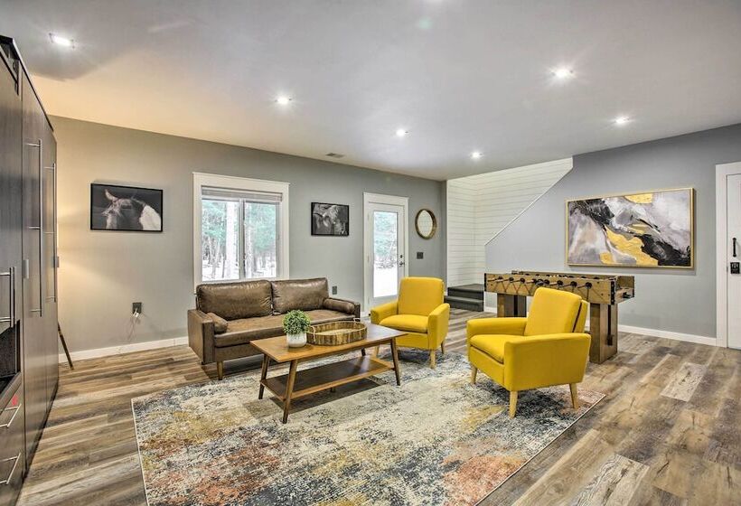 Modern Chic Interlochen Home W/ Deck & Game Room!