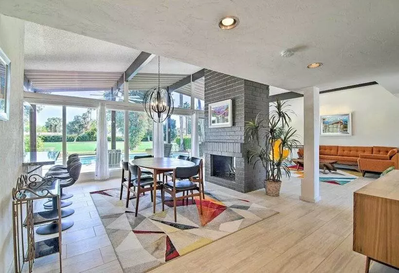 Palm Springs Oasis W/ Pool & Golf Course Views!