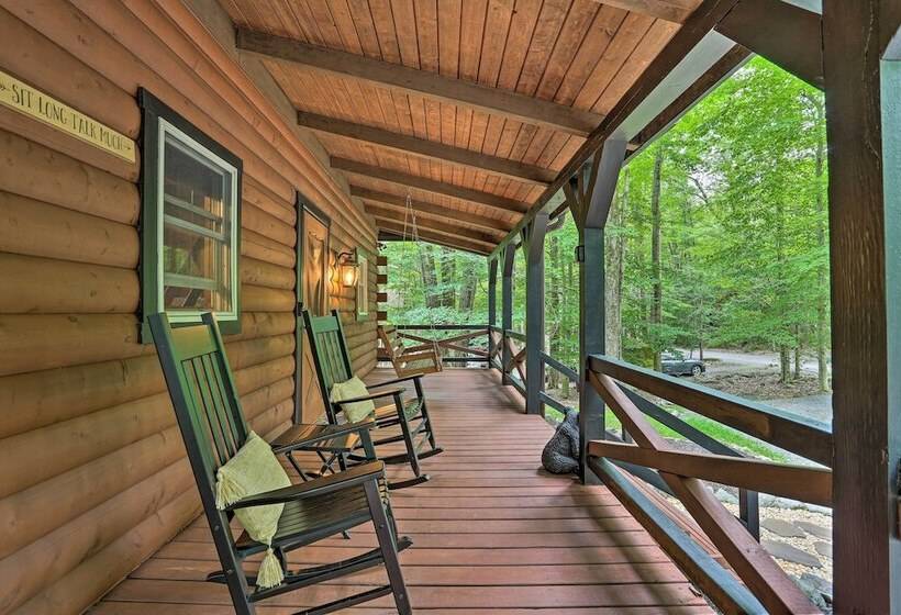 Pocono Log Cabin: Fireplace, Fire Pits & Amenities
