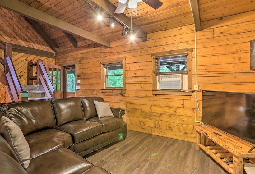 Pocono Log Cabin: Fireplace, Fire Pits & Amenities