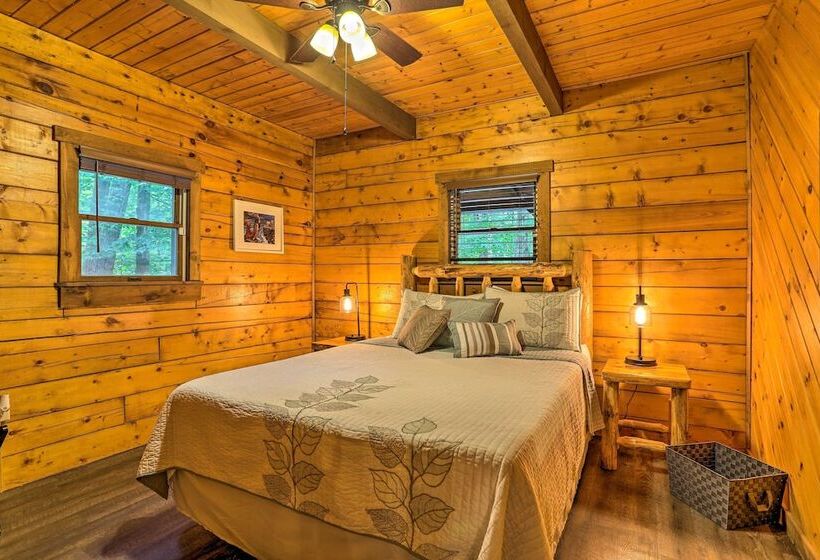 Pocono Log Cabin: Fireplace, Fire Pits & Amenities