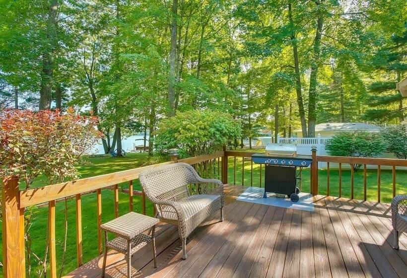 Interlochen Lakehouse W/ Deck, Fire Pit, & Dock!