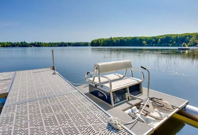 Interlochen Lakehouse W/ Deck, Fire Pit, & Dock!