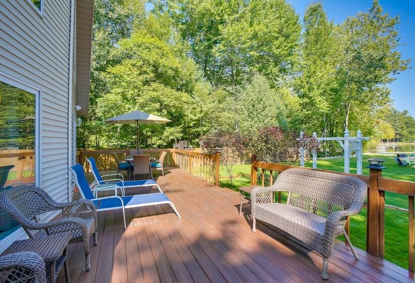 Interlochen Lakehouse W/ Deck, Fire Pit, & Dock!