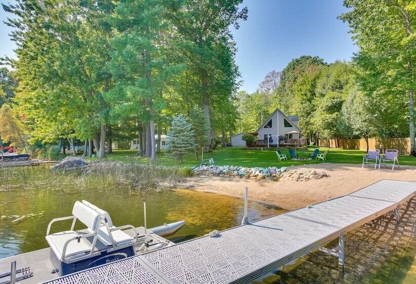 Interlochen Lakehouse W/ Deck, Fire Pit, & Dock!