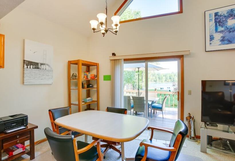 Interlochen Lakehouse W/ Deck, Fire Pit, & Dock!