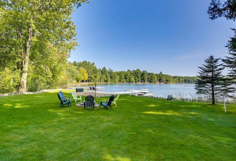 Interlochen Lakehouse W/ Deck, Fire Pit, & Dock!