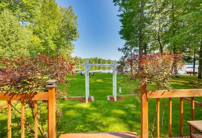 Interlochen Lakehouse W/ Deck, Fire Pit, & Dock!