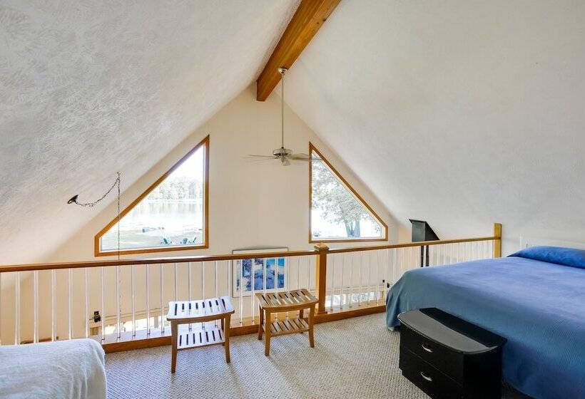 Interlochen Lakehouse W/ Deck, Fire Pit, & Dock!