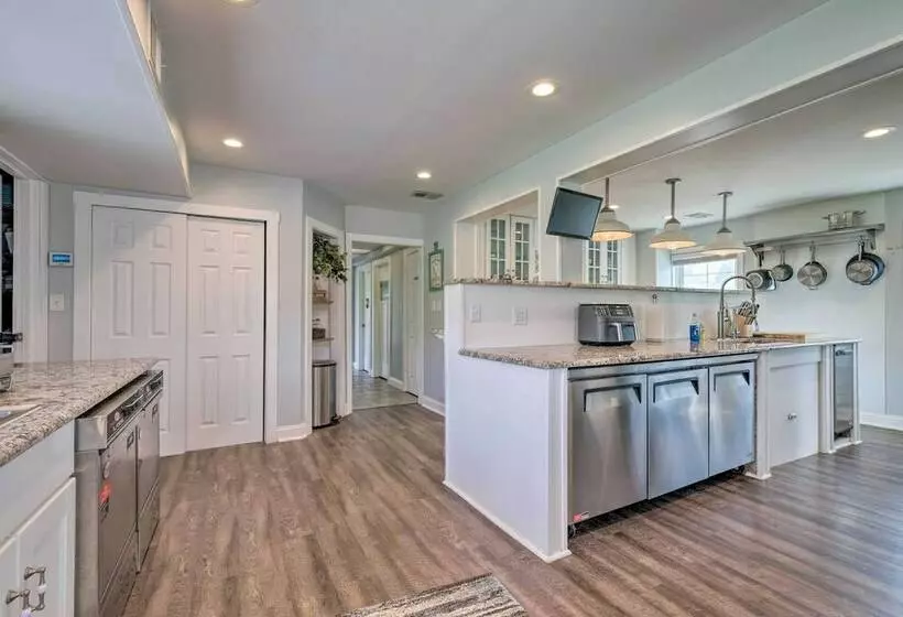 Renovated Waterfront Estate W/ Dock & Views!