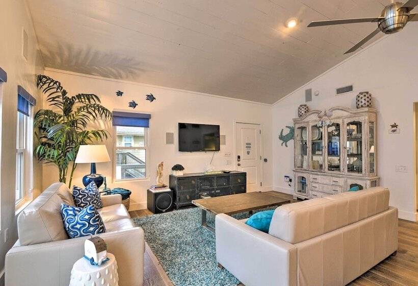 Updated Beach House W/ Private Beach + Hot Tub!