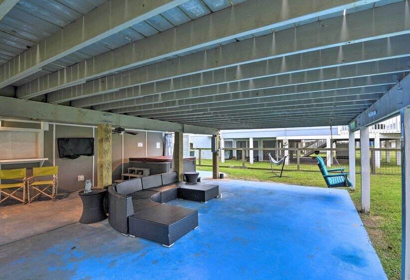 Updated Beach House W/ Private Beach + Hot Tub!