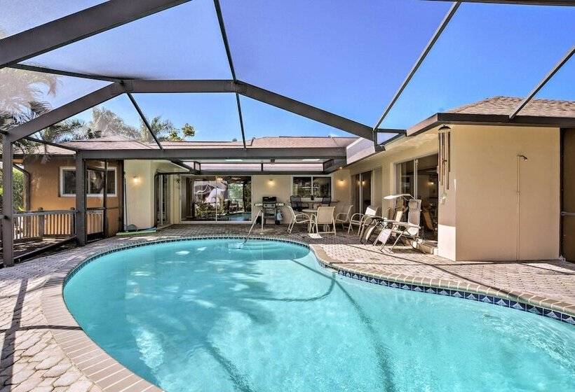 Waterfront Marco Island Home W/ Heated Pool & Dock