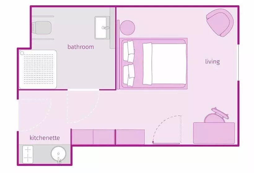 Hotelli Smartments Connect Frankfurt City Ost