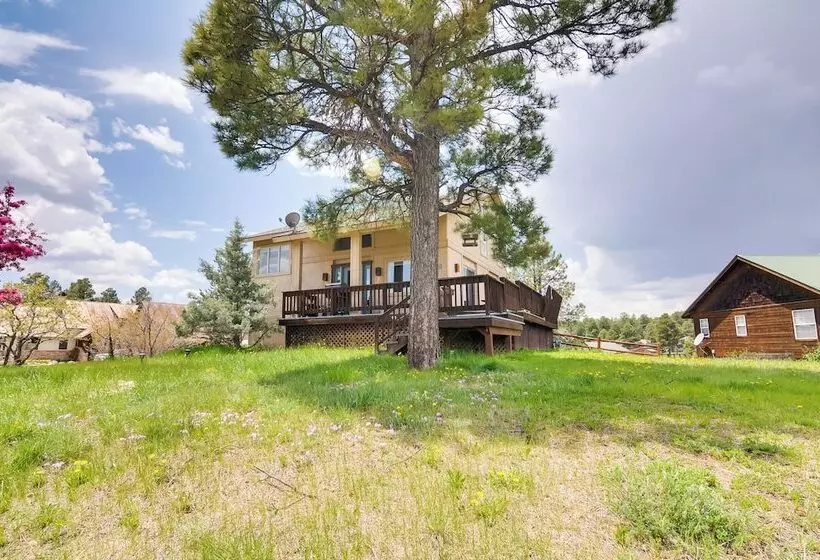 Deck & Fire Pit: Pagosa Springs Home!