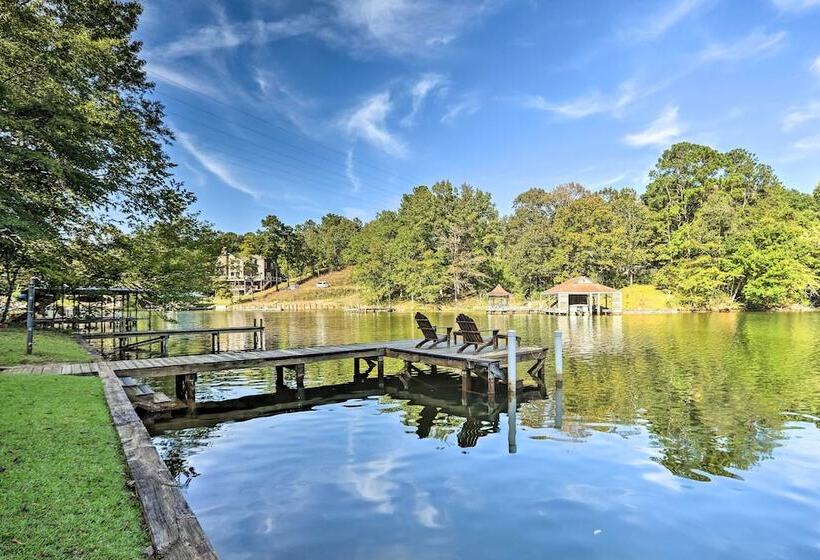 Waterfront Lake Martin Home W/ Private Dock & View